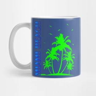 Miami Beach Green Mug